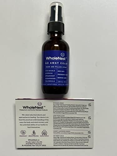Go Away Cold! Sleep Spray for Rooms and Fabrics, Refreshing Pillow Mist with Fir Needle, Spearmint, Cedarwood & Calendula, Refreshing Scent for Restful Sleep and Seasonal Comfort, 60 ml