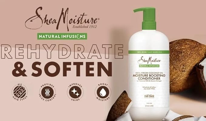 SheaMoisture Coconut Oil Moisture Boosting Conditioner, 34 fl oz