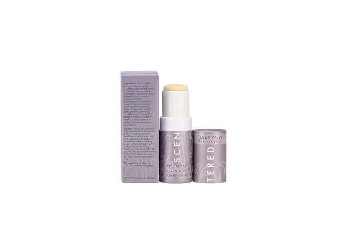 Scentered Aromatherapy Balm Stick Duo for Sleep & Focus - All Natural Sleep Balm with Lavender & Focus Aid with Rosemary - Essential Oil for Relaxation & Concentration - Aromatherapy Gifts for Women