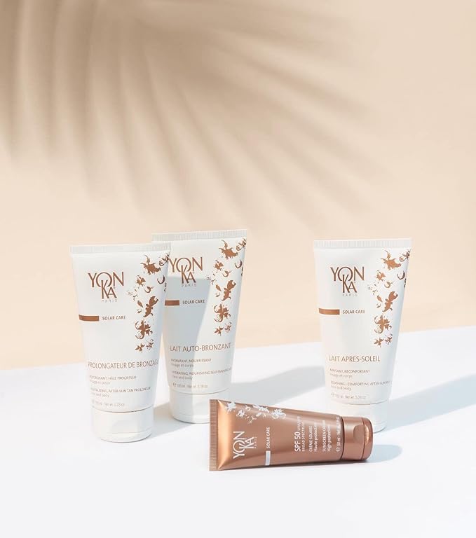 Yon-Ka Lightweight Self Tanning Body Lotion, Buildable Coverage for Natural Sunkissed Glow, Anti-Aging Antioxidant Serum with Vitamin E, 100% Natural Self Tanning Active, Vegan, 5.18 Oz/150ml