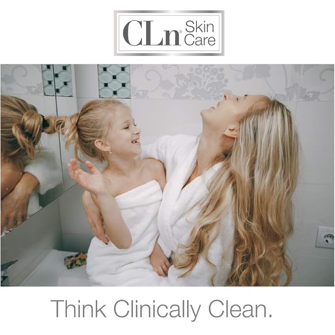 CLn® 2-in-1 Gentle Wash & Shampoo- Multi-functional Cleanser for Skin & Scalp Prone to Irritation, Flaking, Itching, Dryness & Razor Bumps, Fragrance-Free & Paraben-Free, 8 fl. oz.