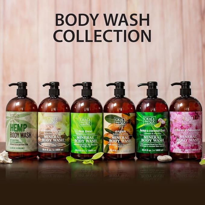 Dead Sea Collection Lavender Body Wash – Hydrating Shower Gel with Dead Sea Minerals & Lavender Oil – Scented Body Wash for Dry & Sensitive Skin – For Women & Men – Pack of 2 (67.6 fl oz)