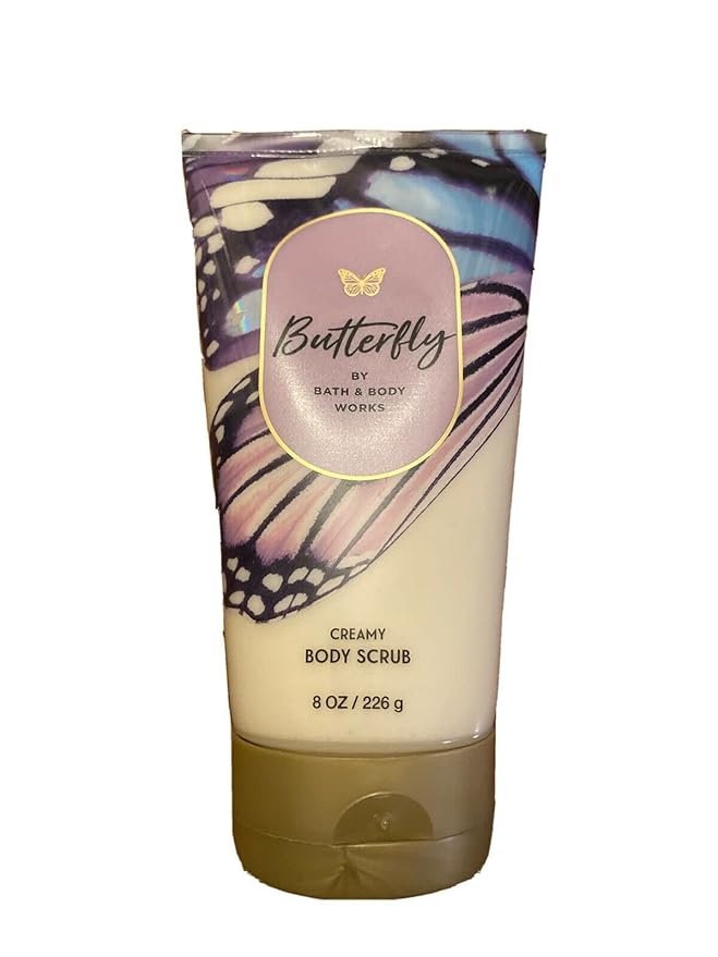 Bath and Body Works Creamy Body Scrub 6.6 Ounce (Butterfly)
