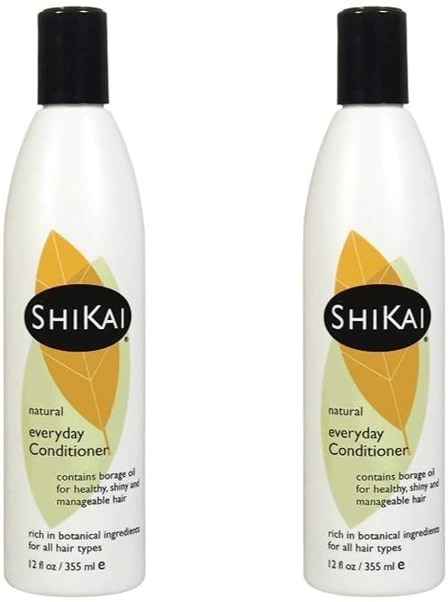 ShiKai Everyday Hydrating Conditioner (Unscented, 12oz, Pack of 2) | With Borage & Jojoba Oil | Promotes Healthy Scalp | Nourish & Shine | Vegan