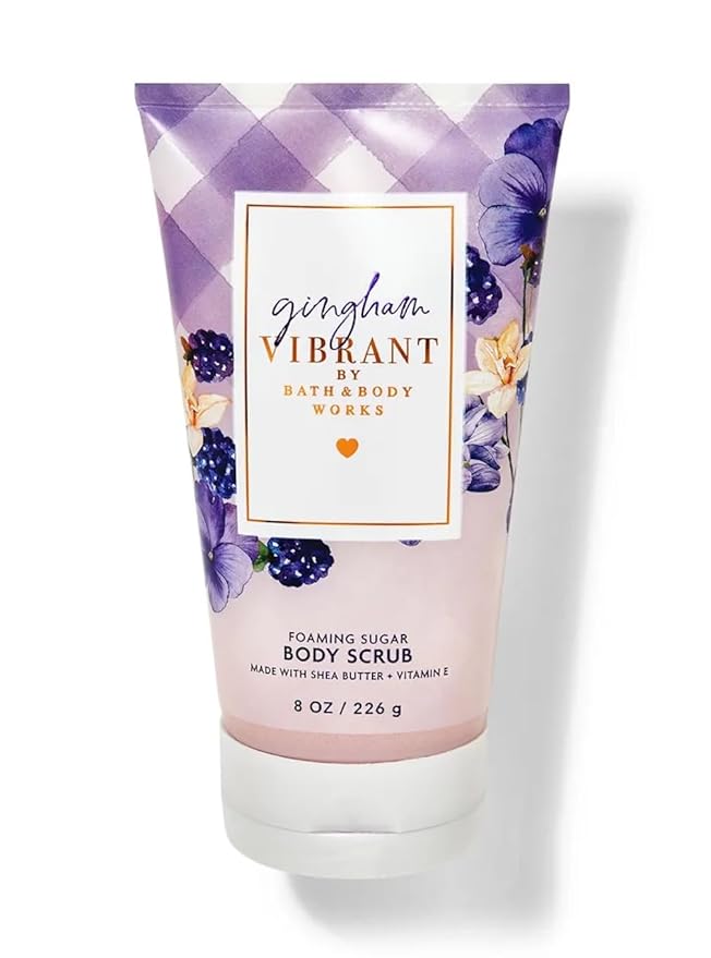 Bath and Body Works Gingham Vibrant Creamy Body Scrub 6.6 Ounce (Gingham Vibrant)