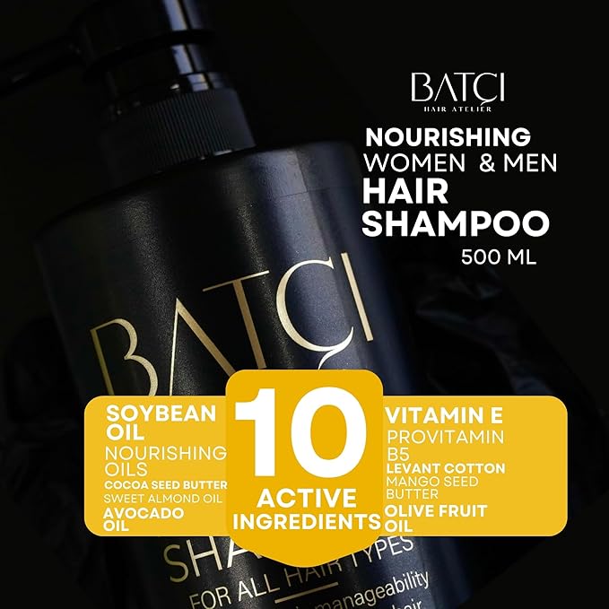 Provitamin Shampoo - Paraben and Sulfate-Free, Deep Moisturizing and Strengthening, Suitable for All Hair Types, 500 ml