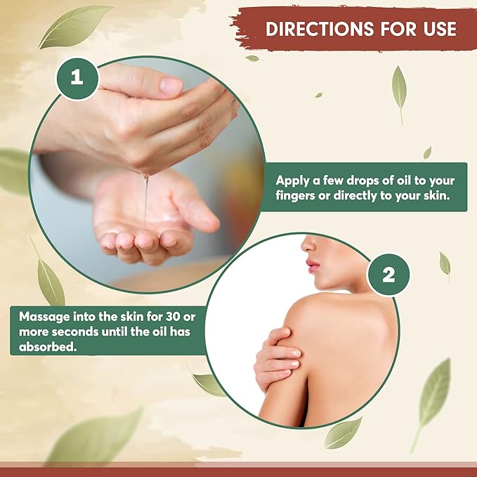 Ayurveda Body Oil with Oudh & Mogra – Organic, Nourishing & Hydrating for Dry, Flaky Skin – Fast Absorbing, Non-Greasy, Ayurvedic for Men & Women – 3.38 fl oz (Pack of 2)