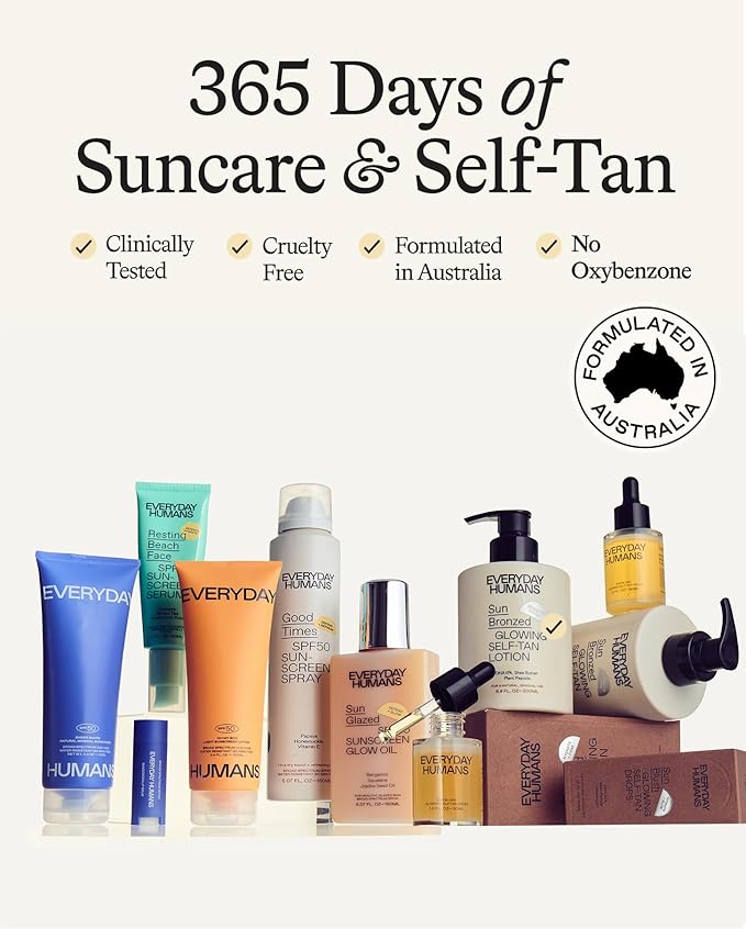 Everyday Humans Oh My Bod SPF50 Sunscreen Body Lotion 3.4 oz | Travel Ultra Light & Invisible SPF | Sweat & Water Resistant | Doesn't Sting Eyes | UVA/UVB Broad Spectrum Protection | Oxybenzone Free