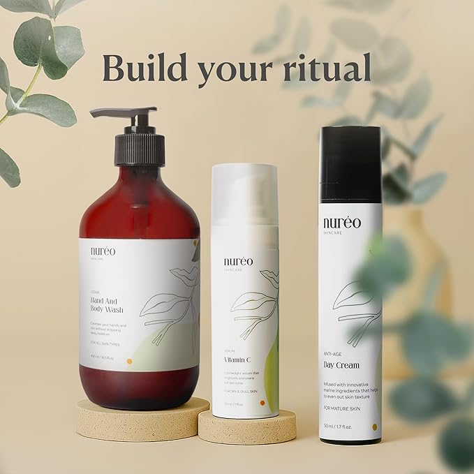 Peppermint & Cedarwood Body Wash โ Natural Moisturizing Hand & Body Wash with Betaine & Fruit Extract, Vegan & COSMOS Certified, Hydrating Shower Gel for Men & Women (490ml)