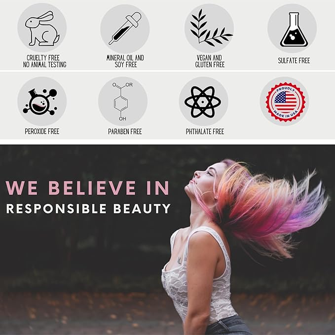 Watercolors INTENSE METALLIC Semi Permanet Color Depositing Shampoo-Sulfate & Paraben Free to Maintain & Enhance Hair Color 8 fl oz - STEEL