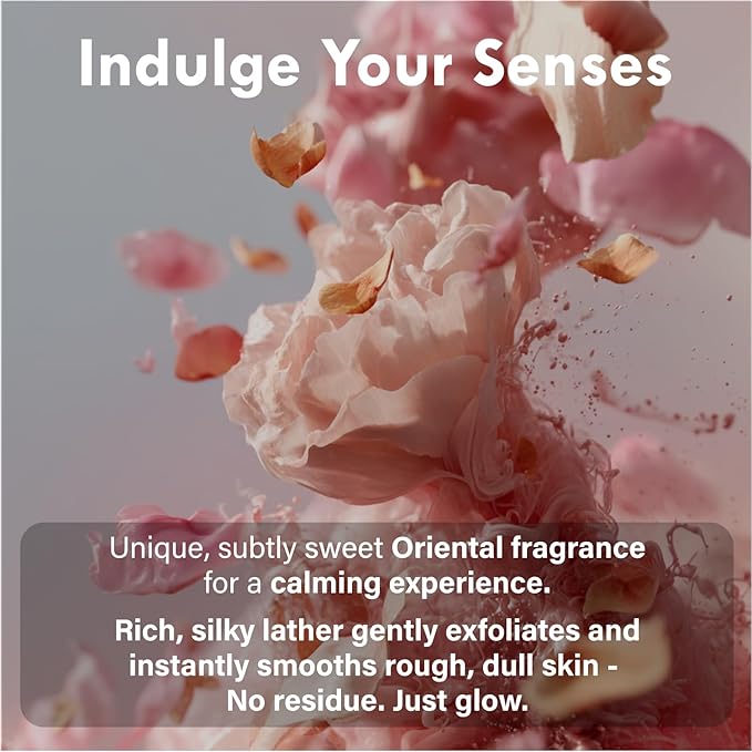 Korean Red Bean Body Wash for Women - Hydrating Exfoliating Shower Gel with Peptides & Hyaluronic Acid for Smooth Sensitive Skin - Vegan & Cruelty-Free - 8.45 fl oz