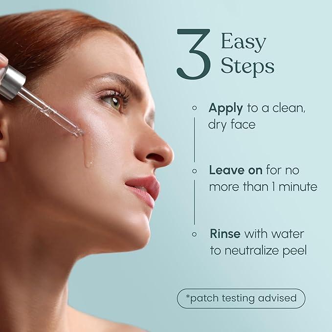 30 DAY MIRACLE AHA 30% + BHA 2% Peeling Solution - Clinical Strength Liquid Exfoliant for Dark Spots, Blackheads & Clogged Pores - Resurfacing Salicylic Acid Serum & Chemical Peel for Face