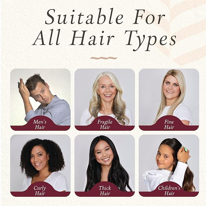 Manta Original Anti-Breakage Hairbrush – Gentle Detangling Brush for Wet & Dry Hair, Flexible Hairbrush for All Types, Healthy Hair Care for Women & Men, Burgundy