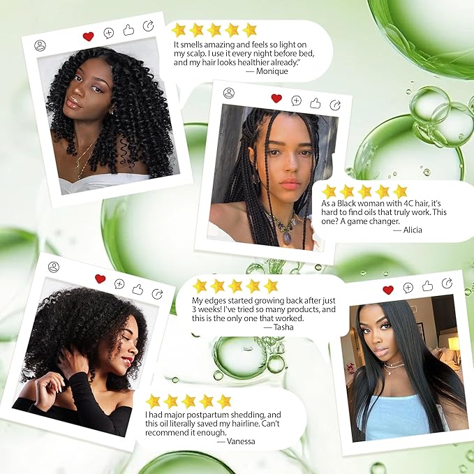 Hair Care Growth Oil, Ayurvedic Hair Growth Oil with Rosemary, Fenugreek, Cloves and Hibiscus, Natural Herbs Scalp Oils, Lightweight for All Hair Types (1 Pack)