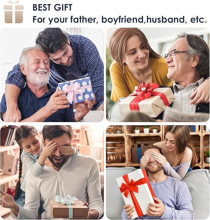 Back Shaver for Men, 5-in-1 Electric Back Hair Removal Razor with Adjustable Extension Handle, Body Hair Trimmer Grooming Kit for Wet or Dry Shaving,Rechargeable,Waterproof (Black)