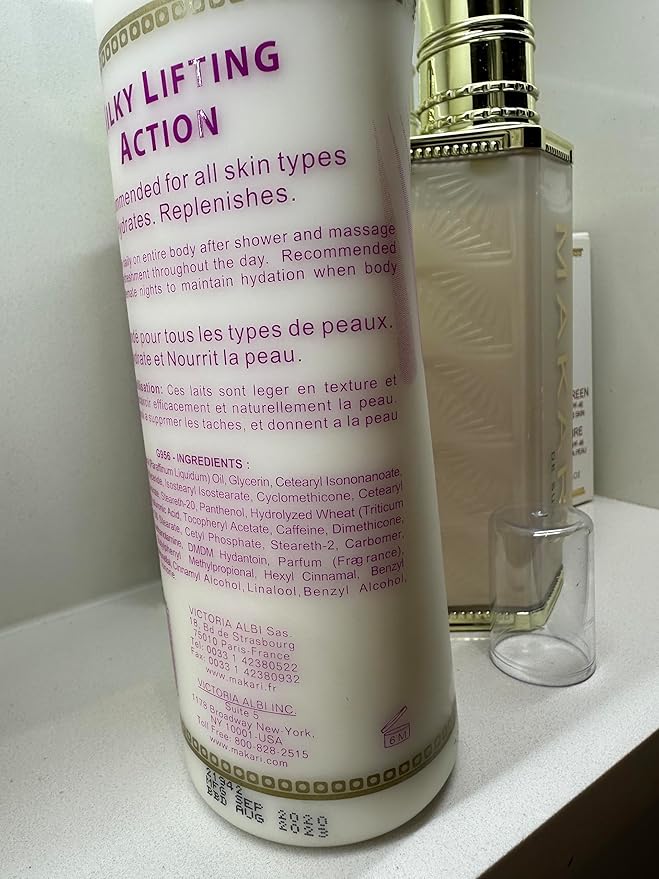 Makari Voile de Corps Hand and Body Lotion, Hydrating Dry Skin Moisturizer with Hyaluronic Acid and Caffeine - Anti-Aging, Non-Greasy Formula for All Skin Types - 17 Fl oz