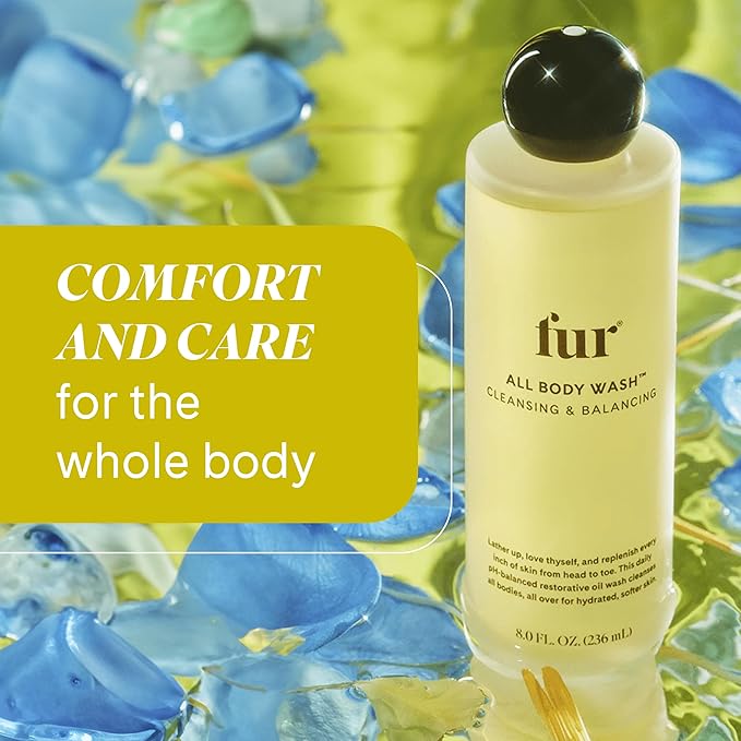 Fur All Body Wash- PH-Balancing Oil Body Wash, Hydrate and Soften Your Skin - 8 FL OZ