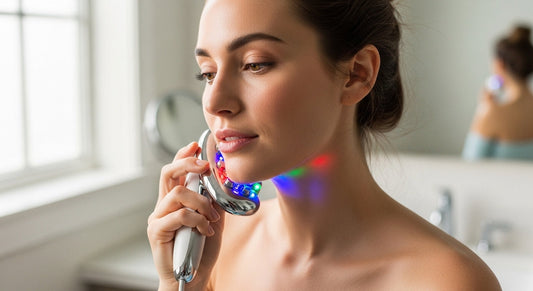 Skincare device and facial massager for beauty routine and skin activation