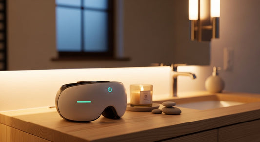 Heated facial device and warm skincare tools for tired skin relief