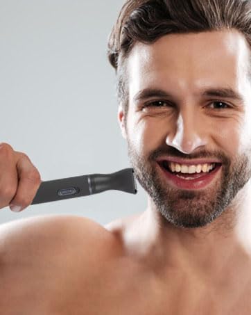 Nose and Ear Hair Trimmer for Men, Rechargeable 3 in 1 Hair Trimmers for Nose Ear Eyebrow & Body Detail Hair Removal, No Pull No Snag Men's Grooming with High Speed, 3 Heads