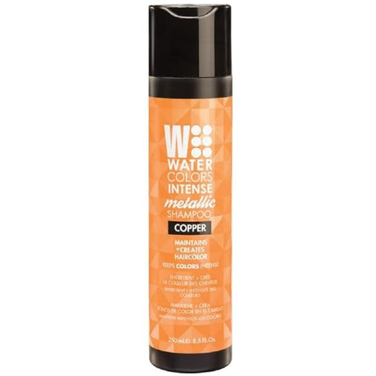 Watercolors INTENSE METALLIC Semi Permanet Color Depositing Shampoo-Sulfate & Paraben Free to Maintain & Enhance Hair Color 8 fl oz - COPPER