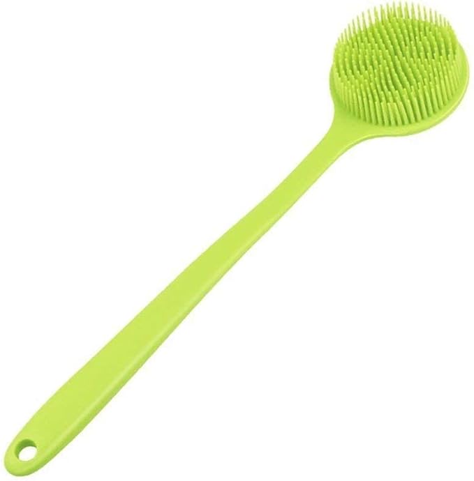 Silicone Body Scrubber - Long Handle Back Scrubber, Silicone Body Brush Shower Exfoliator
