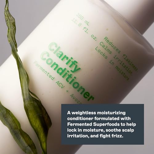 JOOY Clarify Conditioner Weightless Hydration, Soothes Scalp Irritation, Reduces Flakiness & Fights Frizz, Safe for All Hair Types & Color-Treated Hair, Free of Sulfates & Parabens, 33 fl oz