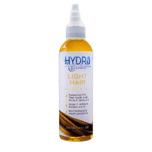 Hydr8 Organics Light Hair Oil for Fine, Wavy, Curly Hair - Weightless Moisturizing Oil for Soft, Shiny, Frizz-Free Hair - 100% Natural, Organic Hair Treatment, 4oz
