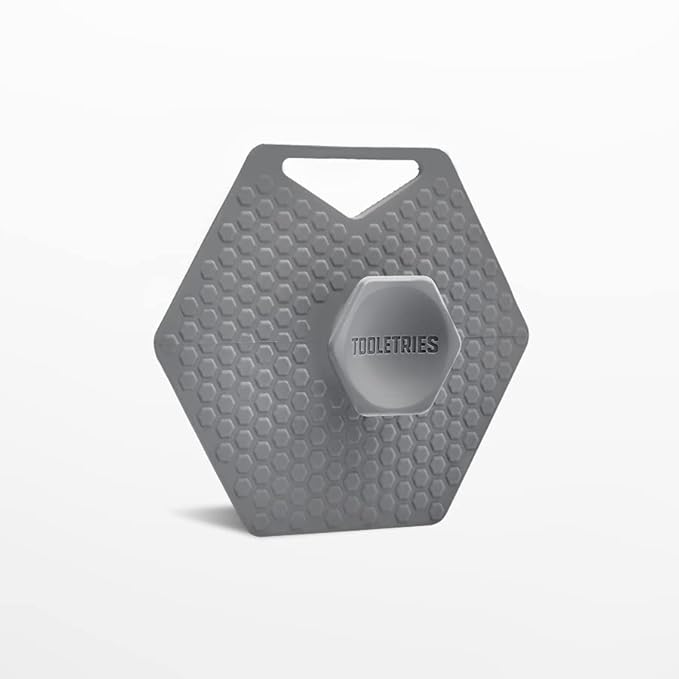 TOOLETRIES Body Scrubber - Silicone Exfoliating Scrubber - Bathroom & Shower Accessories for Men, Travel Essentials for Men - Durable & Long Lasting - Grey