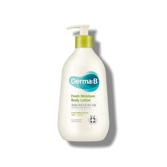 Derma B | Fresh Moisture Body Lotion | Lotion for Extremely Dry Skin | Intensive Skin Moisturizing | Fast-Absorbing & Long-Lasting Moisturizer | Natural Deodorant Cream | Body Care | 3.5 fl oz (400ml)