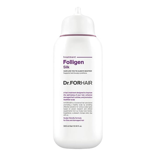 DR.FORHAIR Folligen Silk Treatment 300 ml/10.14 fl. oz. | Damaged Scalp and Hair Care | Nourishing Gentle Treatment | Hair Strengthening | Hypoallergenic