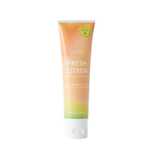 MERSEA Fresh Citron Sea Whip Hand and Body Lotion, Scented Travel Lotion (3 oz)