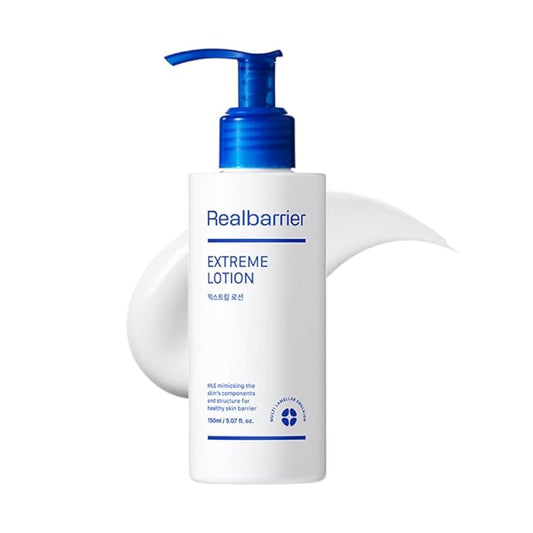 Real Barrier | Extreme Lotion | Face Lotion for Sensitive Skin | Facial Moisturizer | Skin Barrier Repair & Strengthening Facial Cream | Face & Body Lotion for Extremely Dry Skin | 5.07 fl oz (150ml)