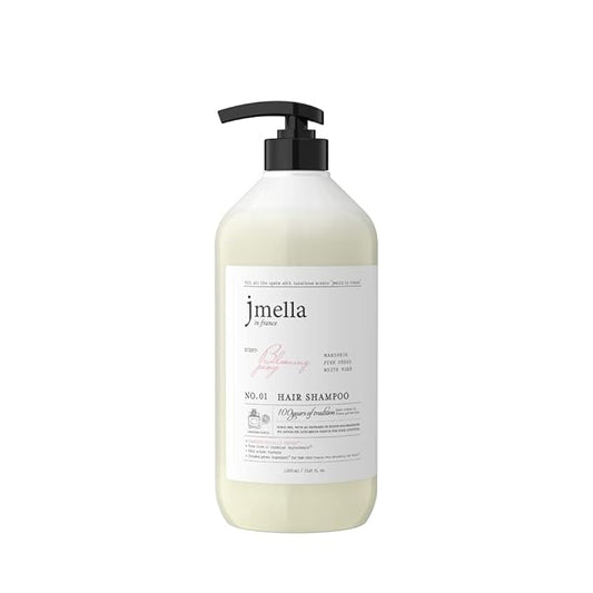 jmella IN FRANCE Blooming Peony Shampoo 33.8 floz with luxury fragrance- Chemical free- Strawberry leaf extract -17 types of amino acid complex From 7 kinds of Paraben