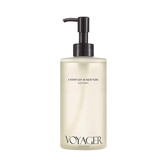 VOYAGER A Rainy day in New York Body Wash, Citrus with Basil, Woody Vetiver and Cloves, Forest & Fresh Scent, 10.14 Fl. Oz./300ml