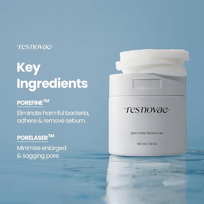 Peeling Toner Pad – 60 Pads – Blackhead & Whitehead Removal, Pore Minimizing, Oil Control, Gentle PHA Exfoliation for Sensitive Skin