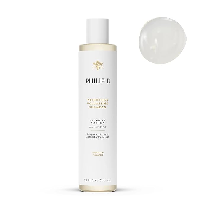 PHILIP B Weightless Volumizing Shampoo, 7.4 fl. oz. (220 ml) - Removes Oil and Product Build-Up, Adds Extra Body, Bounce and Shine