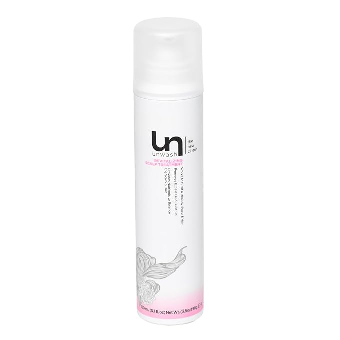 Unwash Revitalizing Scalp Treatment - Scalp Treatment, Combats Excess Oil, Lightweight Formula, Balances Moisture, Cruelty Free, 3.5 oz