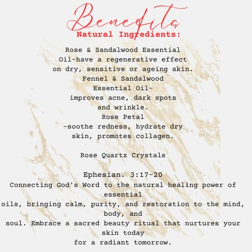 Nourishing After Shower Oil for Self Care & Radiant Skin | Face, Body & Hair Oil | Body Oil Blend For Sensitive Skin & Anti- Aging | Travel-Size | Rose, Sandalwood & Geranium Scent
