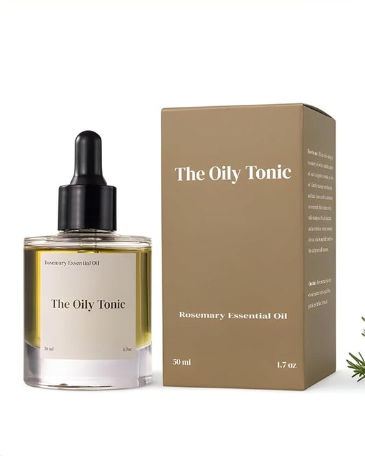 Rosemary Oil for Hair Growth – Hair Loss & Regrowth Treatment – Scalp Treatment – Strengthens Roots, Prevents Split Ends, Infused with Botanicals – Hair Serum for Dry Hair – 1.7oz – The Oily Tonic