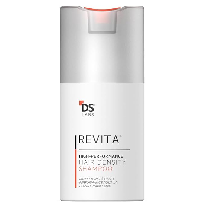 DS Labs Revita Shampoo Travel Size, 100mL - Thickening Appearance, Scalp First Cleanse, Fuller Looking, Volumized Hair, Lightweight Hydration, Sulfate & Silicone Free, Color Safe, For Men & Women
