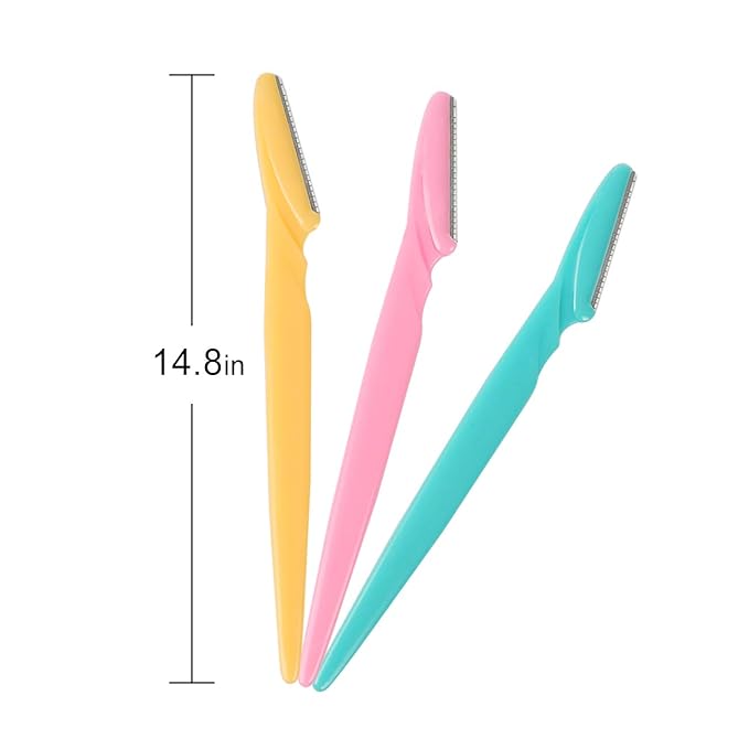 40pcs Eyebrow Razor for Women, Face Shaver Kit Dermaplaning Tool for Peach Fuzz Removal, Stainless Steel Blades with Protective Covers | Eyebrow Trimmer, Facial Hair Removal