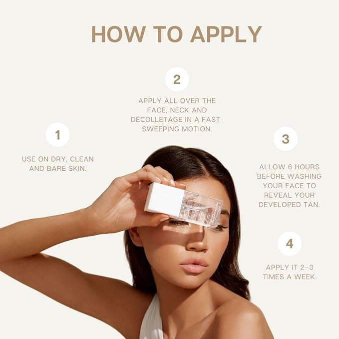 Nuda Face Tan Water | Lightweight Clear Self Tanner for Face | Hydrating Face Water Spray Mist with Aloe Vera, White Tea Extract, Vitamins A, C, & E | Buildable Spray Tan Solution, Cruelty Free, 75 mL