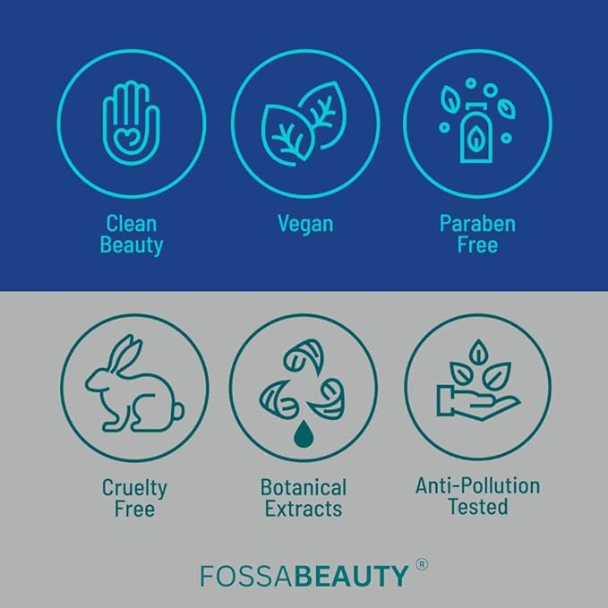 Fossa Beauty Frizz Relief | Lightweight Hair Oil for Frizzy Hair | Paraben & Sulfate Free | Provides Nourishment, Shine, Heat Protection & Increases Elasticity for All Hair Types | 100ml, 3.4 fl. oz.