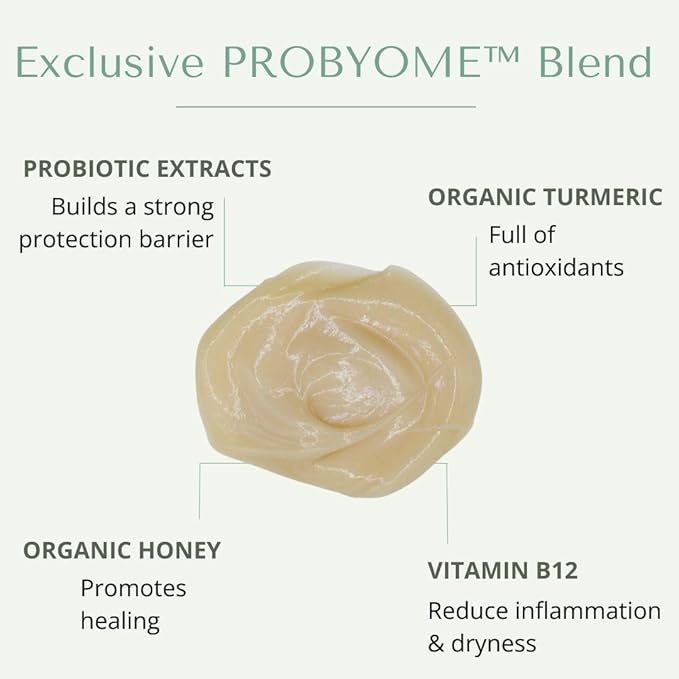 Yobee Naturally Nourishing Hair Conditioner - Dry, Itchy Scalp & Dandruff Relief - Hydrating w/Probiotic extracts, Honey, Turmeric, Vitamin B12, Coconut & Avocado Oil - Adults and Children (3)