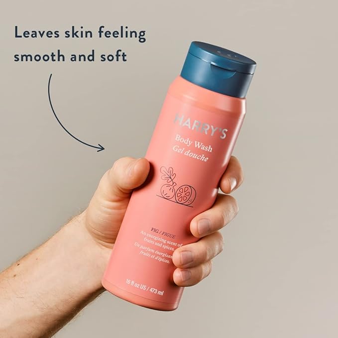 Harry's Men's Body Wash - Body Wash for Men - Fig, 16 Ounce (Pack of 4) Packaging May Vary