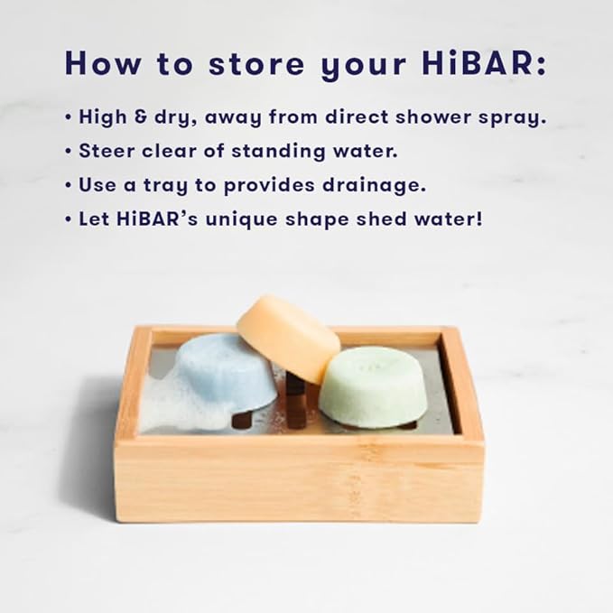HiBAR - Shampoo & Conditioner Sampler Set - Maintain, Moisturize & Volumize Bars - Travel-Friendly - Salon-Quality Ingredients - Plastic, Soap, Paraben & Sulfate-Free - Color Safe - 6 Mini Solid Bars