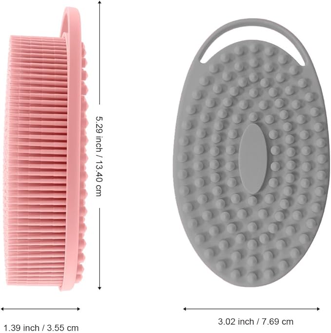 Silicone body scrubber, exfoliating silicone