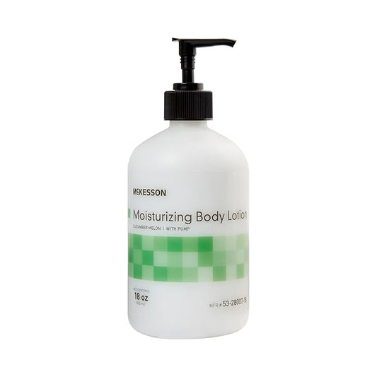 McKesson Moisturizing Hand and Body Lotion - Cucumber Melon Scent - 18 oz, 12 Count