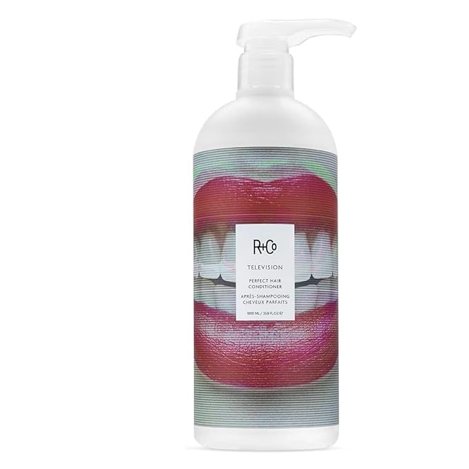 R+Co Television Perfect Hair Shampoo & Conditioner Set + Sample (0.5oz) | Lightweight + Smoothing + Volume | Vegan + Cruelty-Free | 33.5oz (pack of 2)